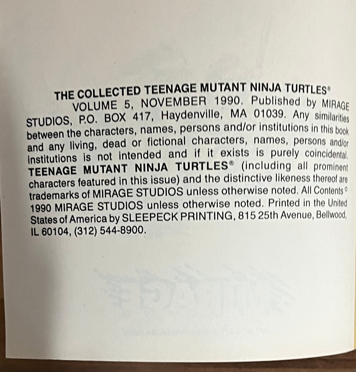 Eastman and Laird's Teenage Mutant Ninja Turtles The Collected Book Vol. Five (5)