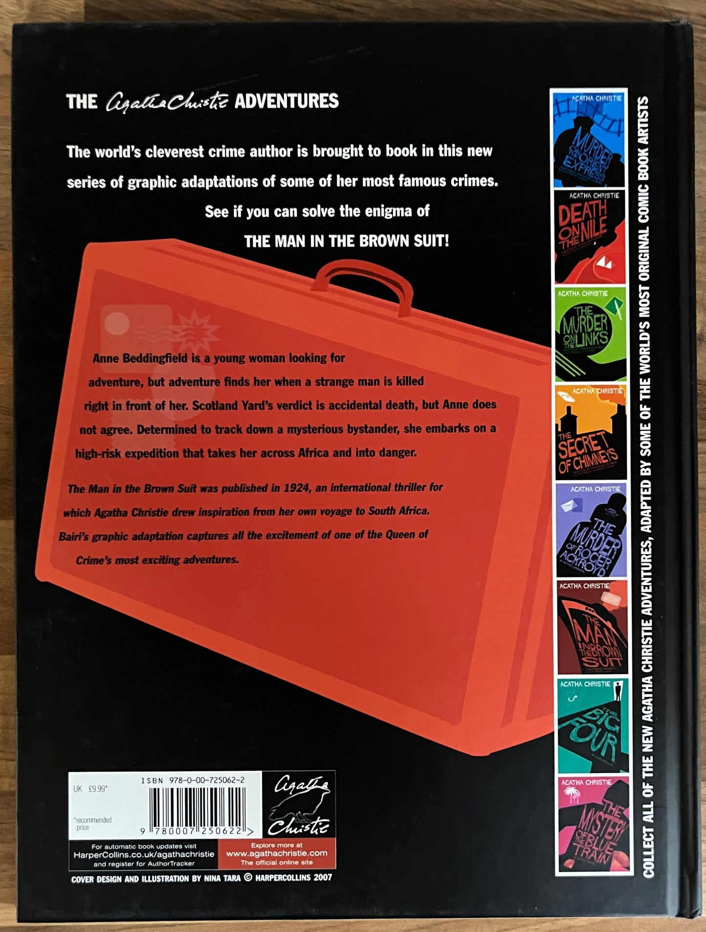 Agatha Christie: The Man in the Brown Suit, Graphic Novel Adapted by Hughot, Illus. Bairi