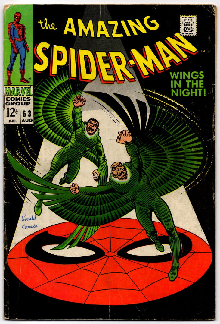 THE AMAZING SPIDER-MAN #63 (MARVEL) COMIC 1968 *JOHN ROMITA SR.* VG