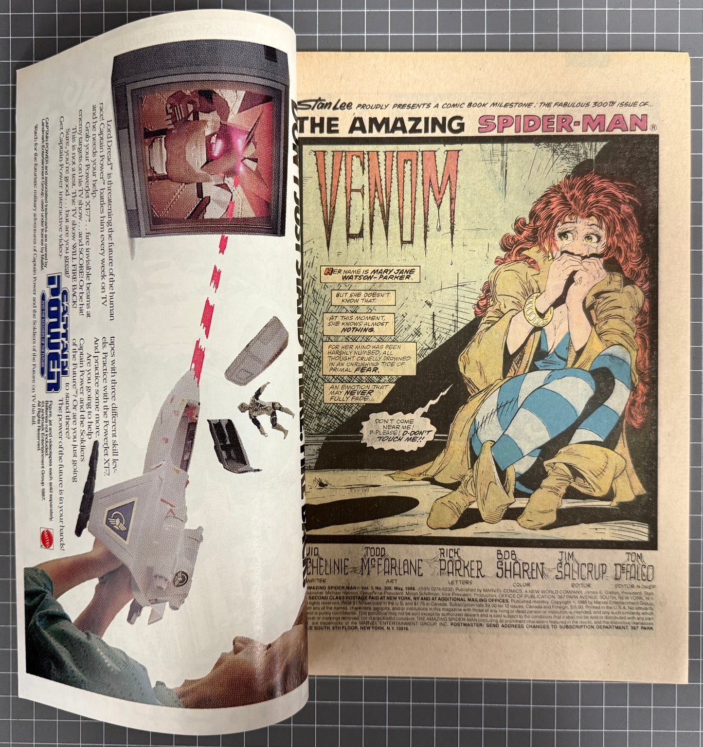 π THE AMAZING SPIDER-MAN #300 (MARVEL) COMIC *TODD MCFARLANE -VENOM* 1988 VF/NM