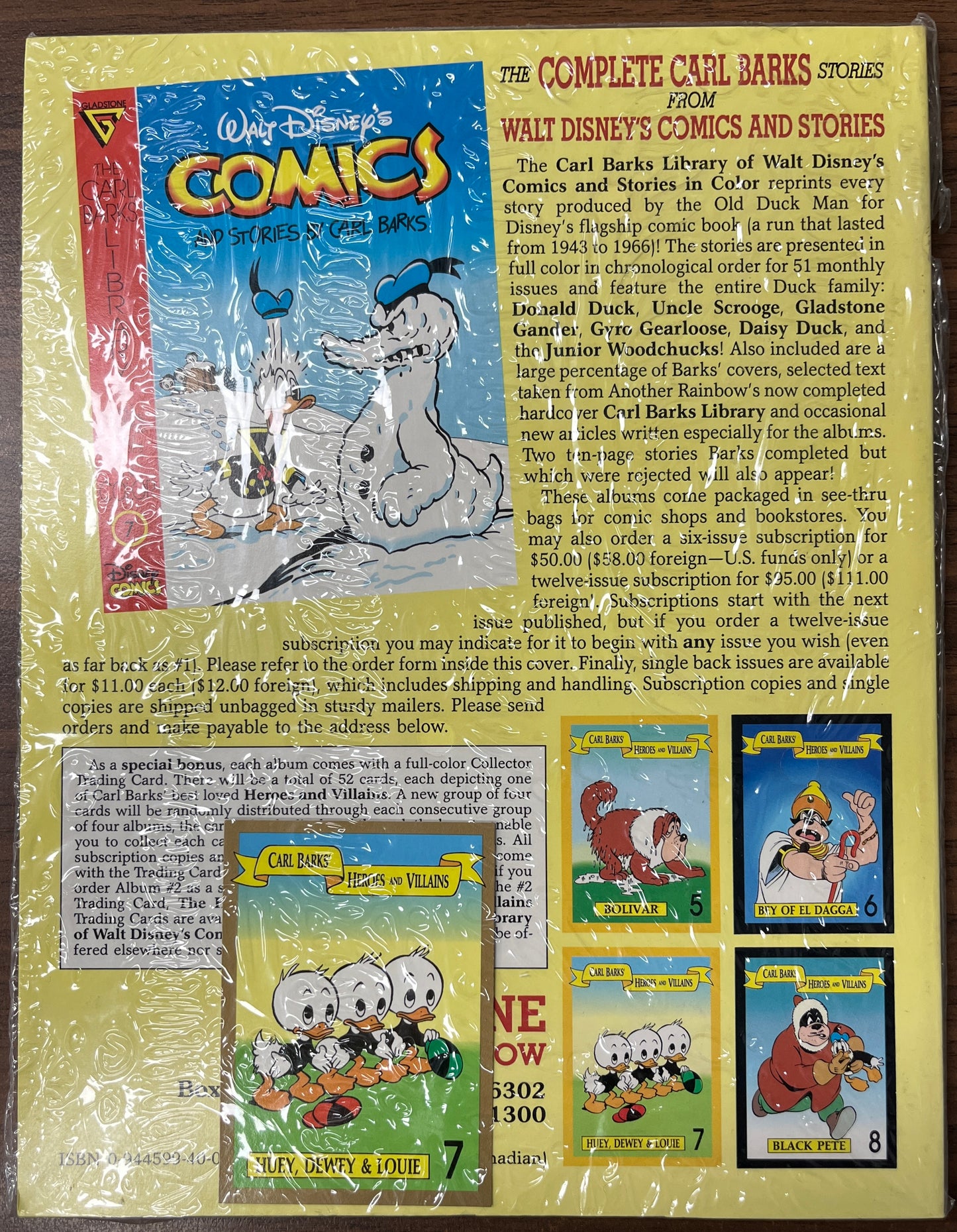 The Carl Barks Library of Walt Disney's Comics and Stories in Color #6 + Trading Card NEW
