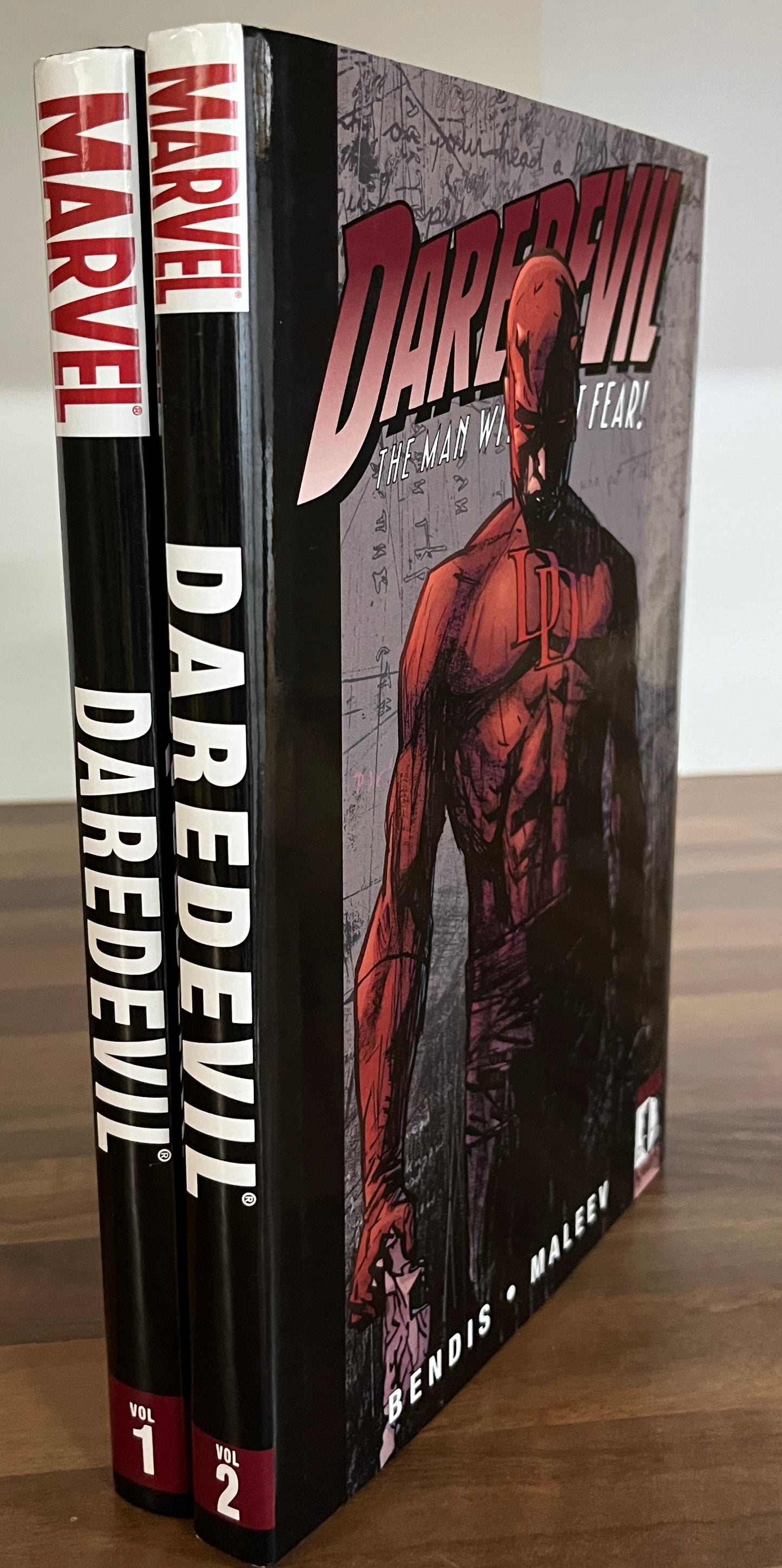 DAREDEVIL: The Man Without Fear Volumes 1 & 2, Bendis, Smith, 1st Print HC/DJ
