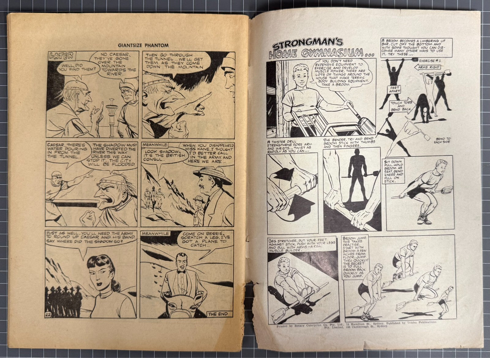 GIANT SIZE PHANTOM #25 *SCARCE* VINTAGE TRICHO AUSTRALIAN COMIC 1961