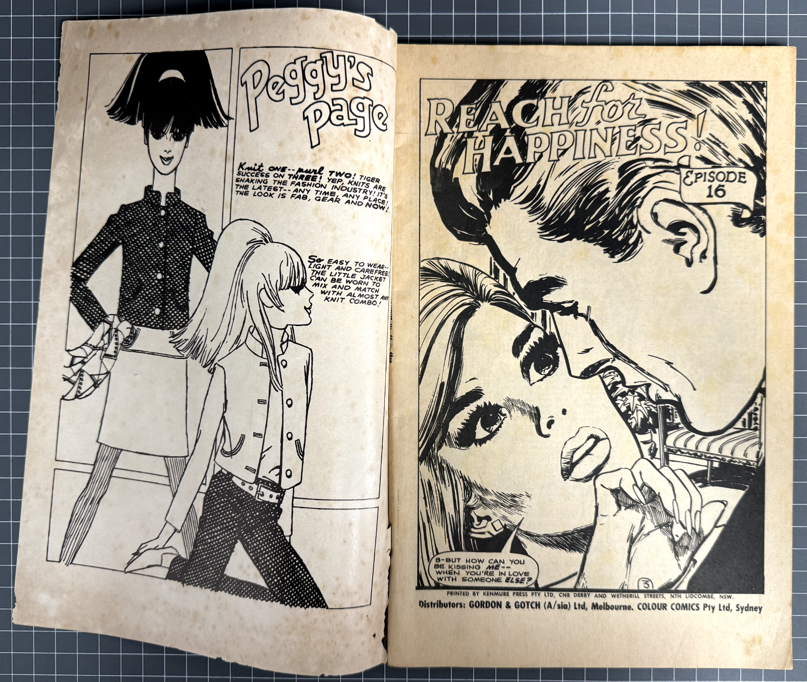 MAGIC MOMENT ROMANCES #66 COLOUR COMICS AUSTRALIAN 1968