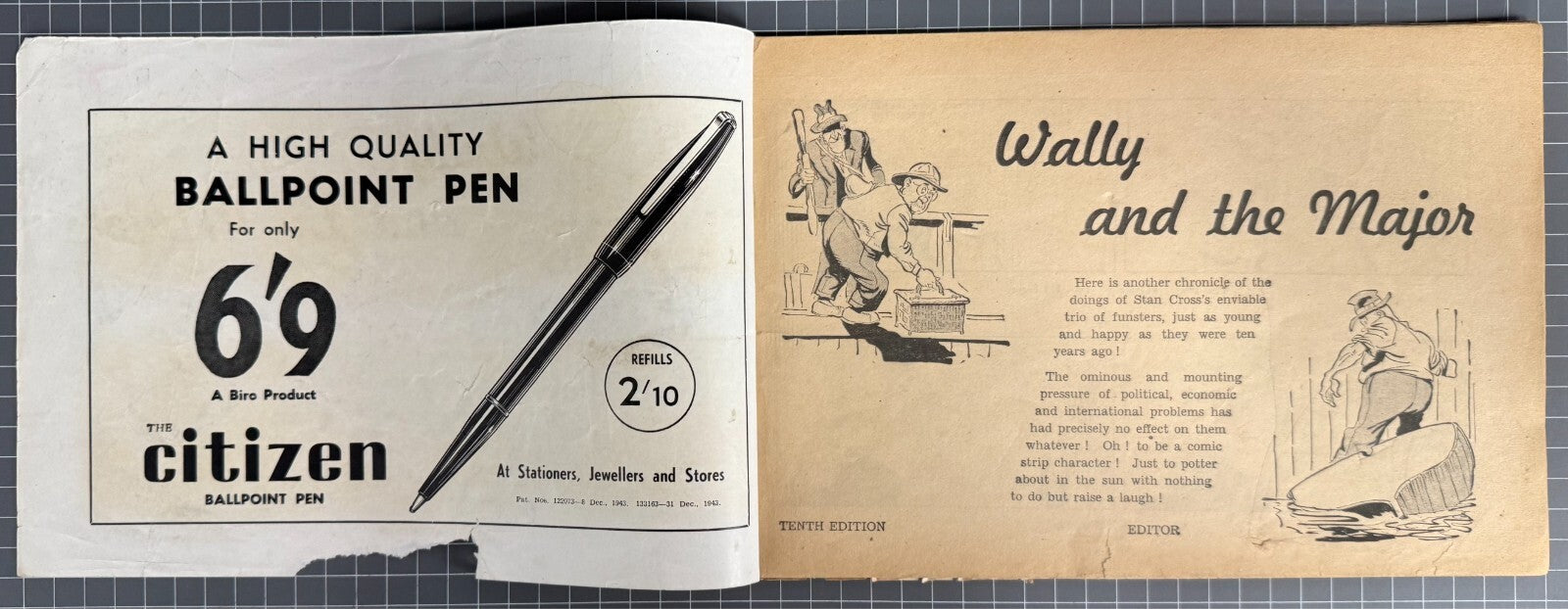 WALLY AND THE MAJOR #10 BY STAN CROSS AUSTRALIAN HERALD COMIC 1951