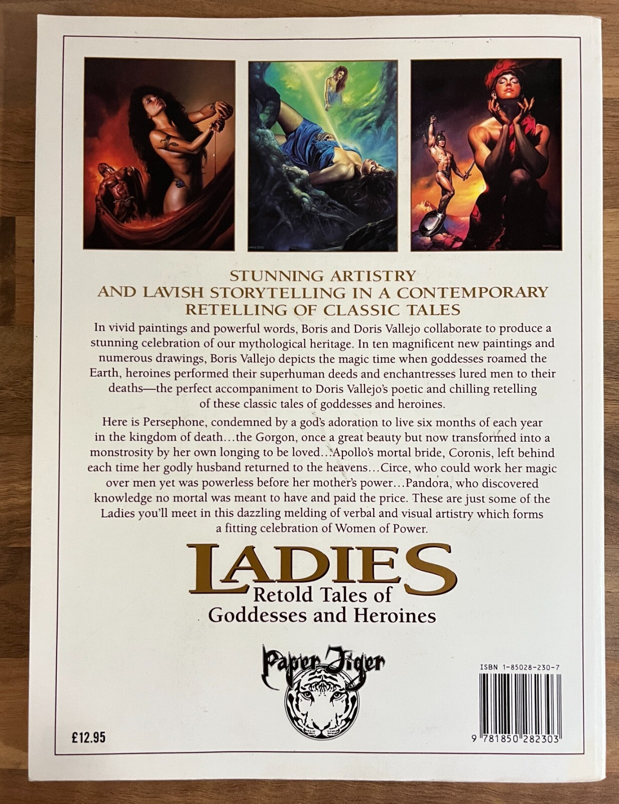 LADIES RETOLD TALES OF GODDESSES AND HEROINES BY BORIS & DORIS VALLEJO