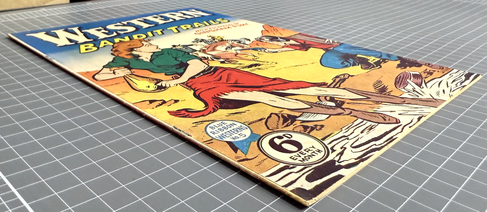 BLUE RIBBON WESTERNS: WESTERN BANDIT TRAILS #5 AUSTRALIAN ROSNOCK COMIC 1950