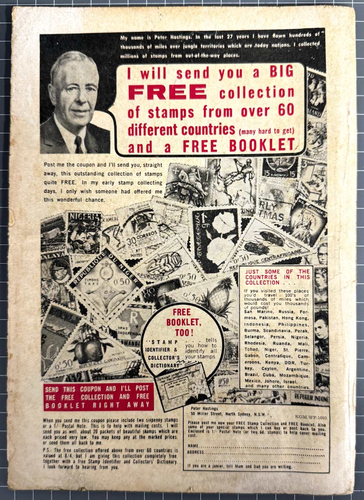 SUPERMAN PRESENTS WORLD'S FINEST #6 COLOUR COMICS AUSTRALIAN DC PRE-DECIMAL 1965