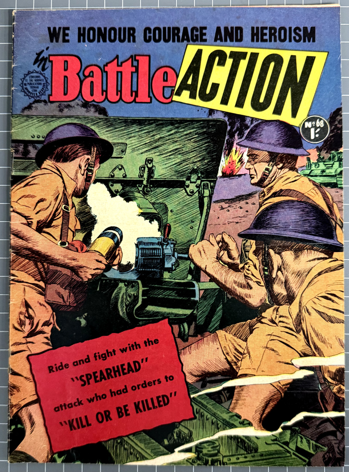 BATTLE ACTION #68 HORWITZ PUBLICATIONS AUSTRALIAN COMIC PRE-DECIMAL 1960
