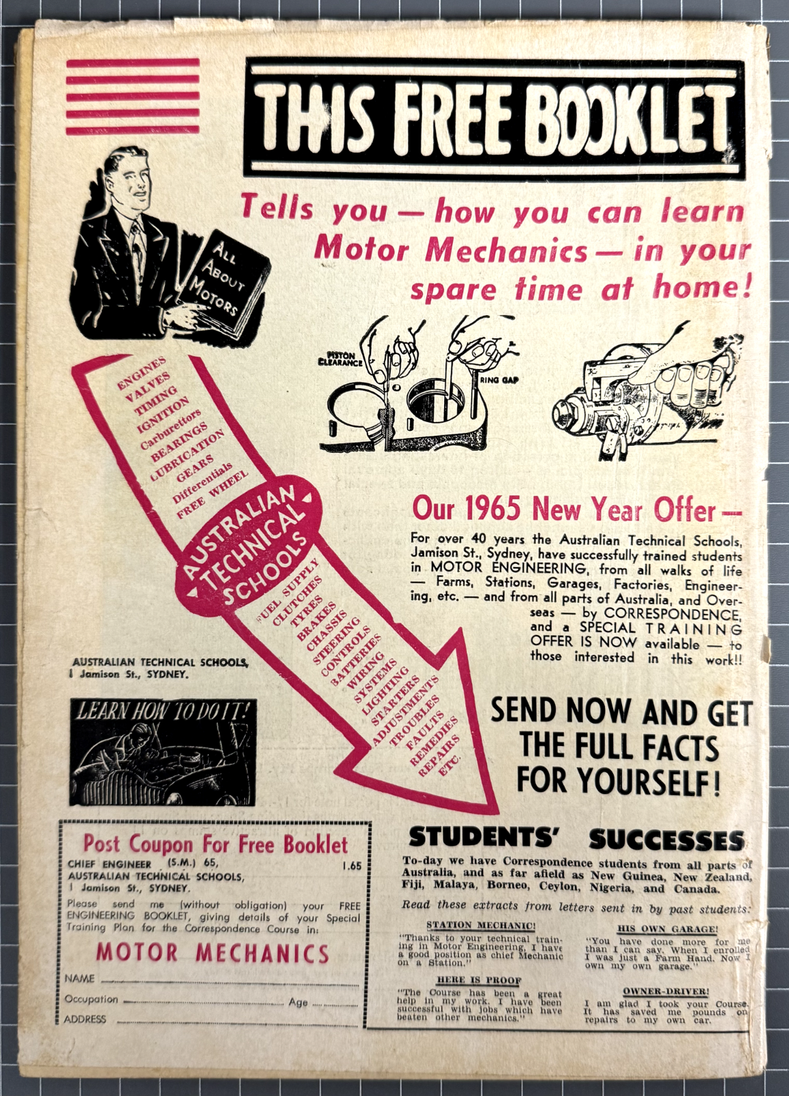 SUPERMAN SUPACOMIC #65 COLOUR COMICS AUSTRALIAN DC PRE-DECIMAL 1965