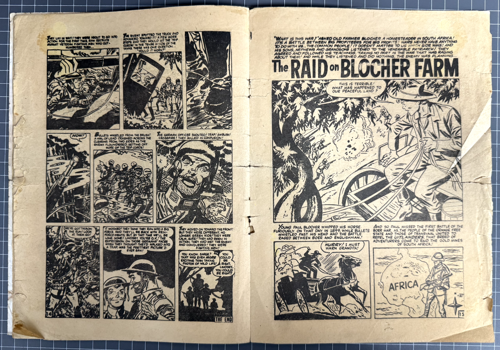 BATTLE ACTION #28 HORWITZ PUBLICATIONS AUSTRALIAN COMIC PRE-DECIMAL 1956