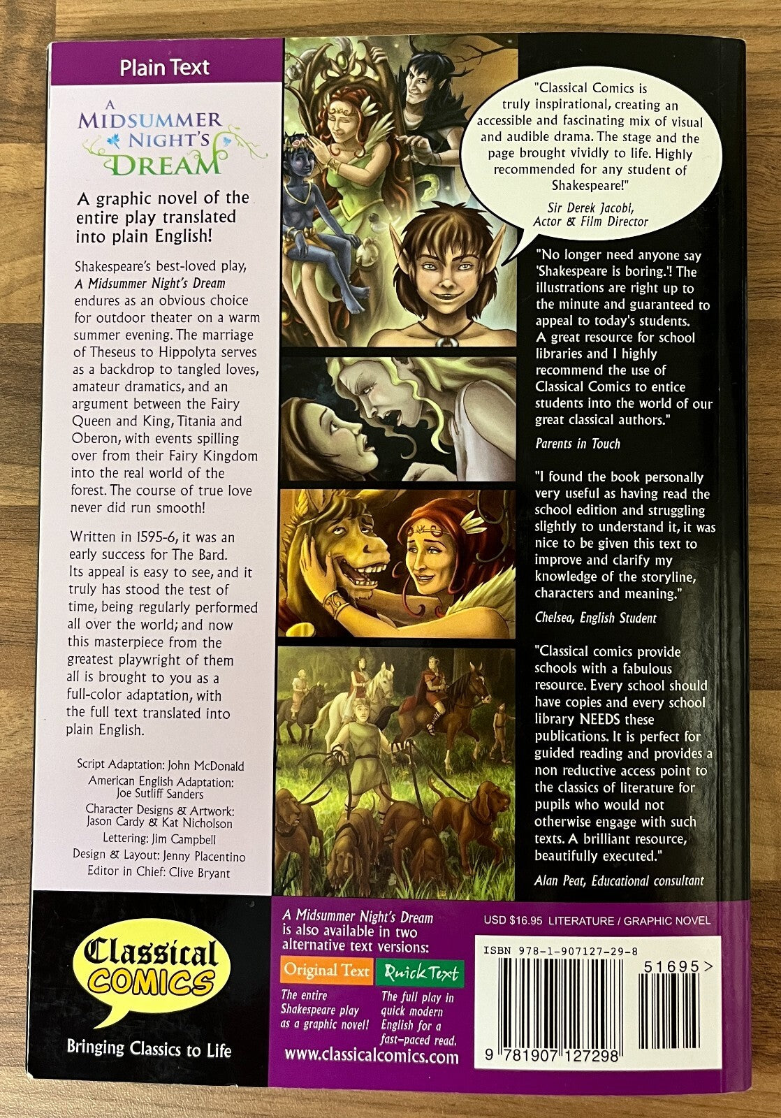 A Midsummer Night's Dream the Graphic Novel: Plain Text by William Shakespeare