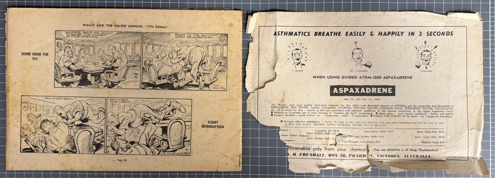 WALLY AND THE MAJOR #17 BY STAN CROSS AUSTRALIAN HERALD COMIC 1958