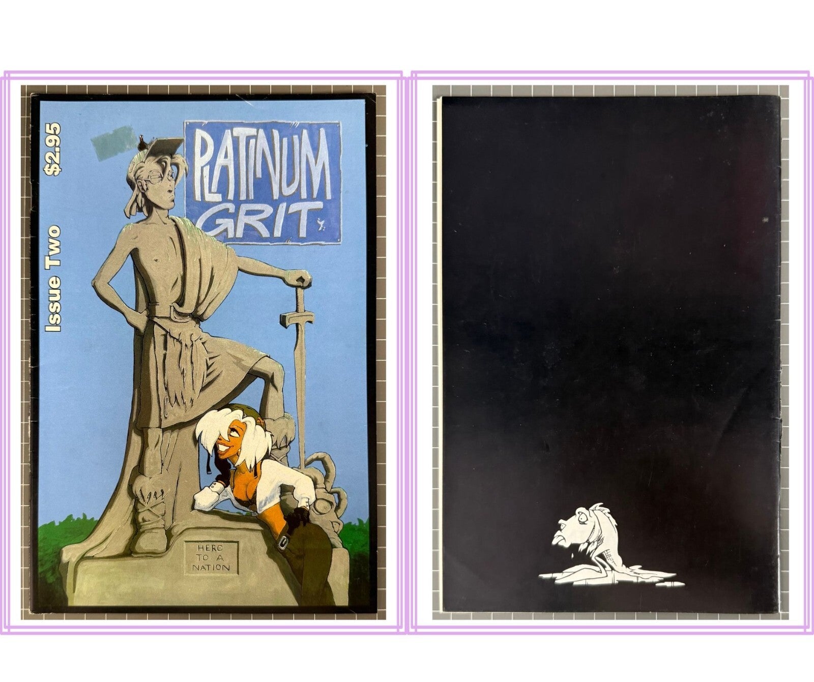 11 x PLATINUM GRIT #1 & 2, #1-10 COMPLETE SET/RUN AUSTRALIAN COMICS 1990's