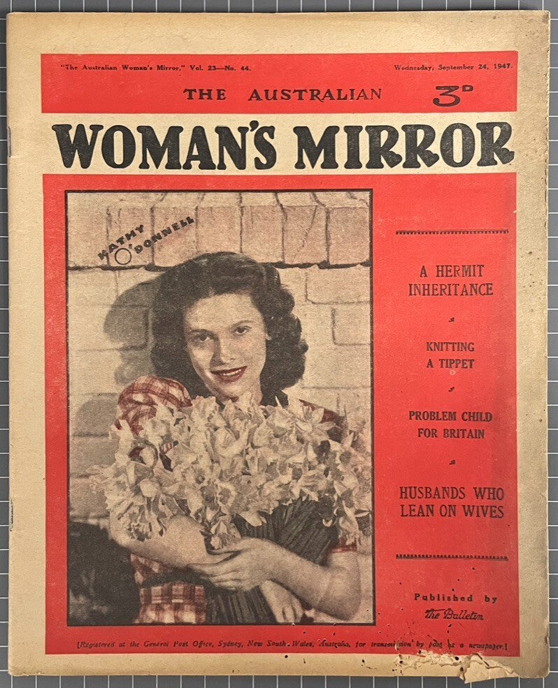 THE AUSTRALIAN WOMAN'S MIRROR VOL. 23 #44 INCLUDES THE PHANTOM COMIC 1947