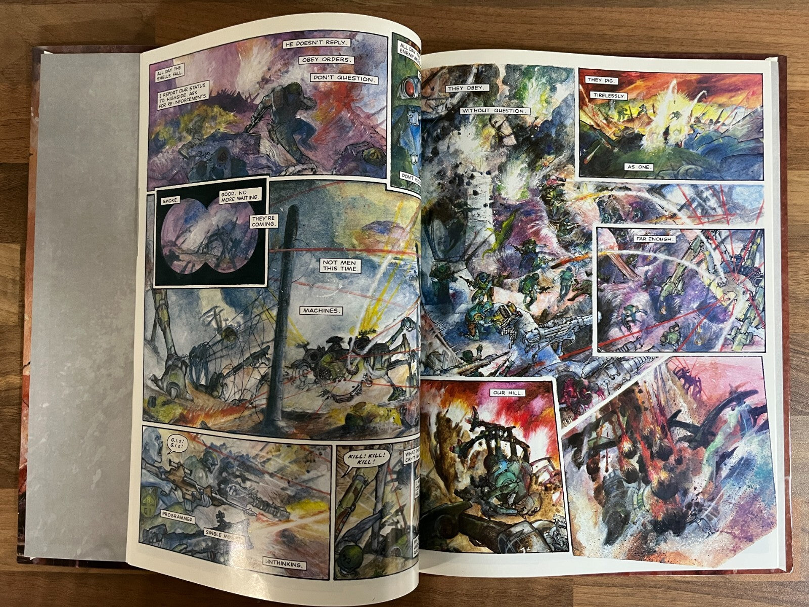 WAR MACHINE DAVE GIBBONS & WILL SIMPSON 1993, 1ST EDITION HARDCOVER + ISBN ERROR