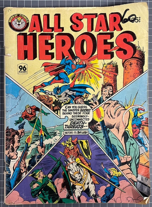 ALL STAR HEROES 96 PAGES MAGAZINE SIZE MURRAY PUBLISHERS AUSTRALIAN COMIC 1982