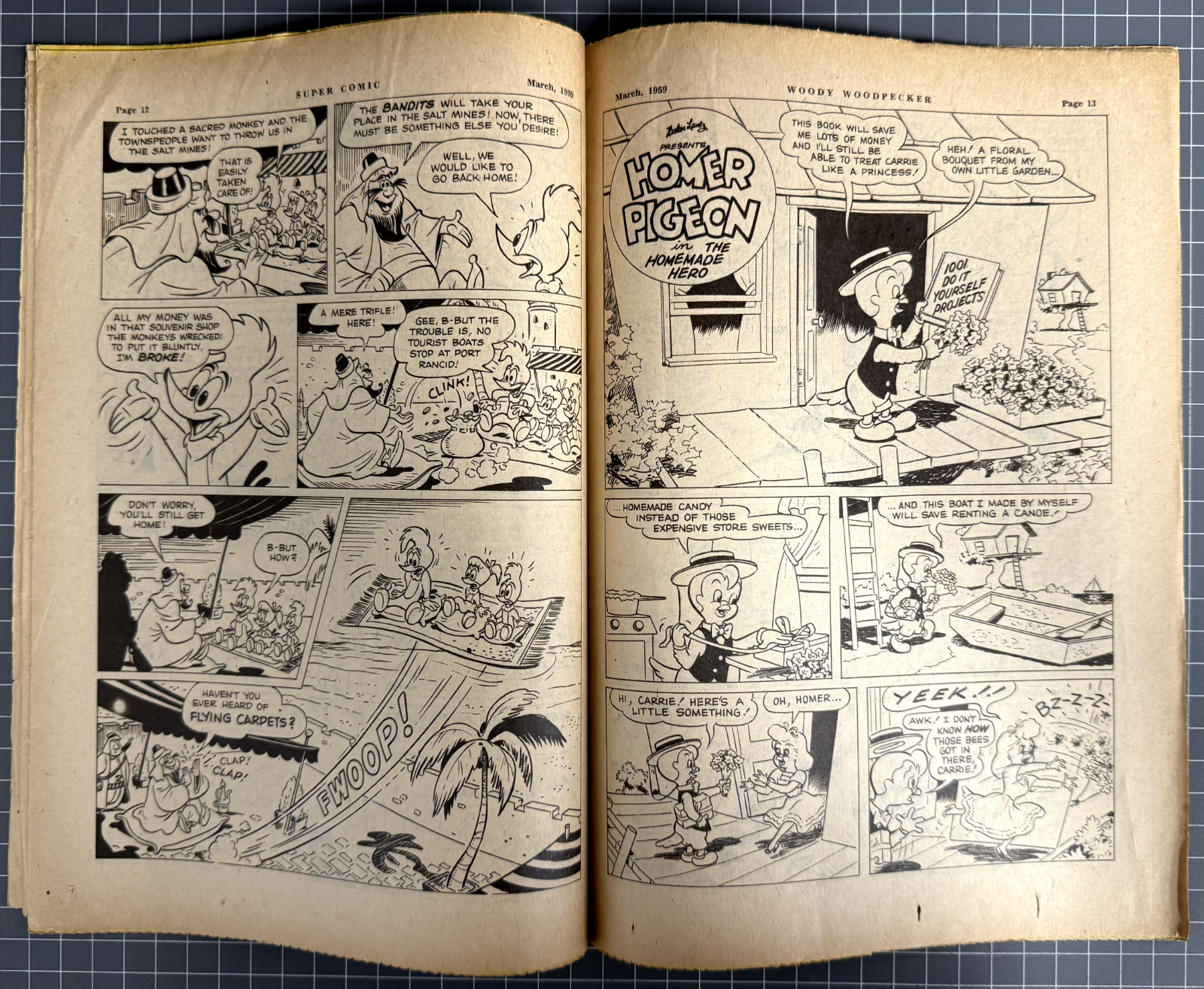 SUPERCOMIC SERIES #125 "WOODY WOODPECKER" SHAKESPEARE HEAD PRESS AUSTRALIAN 1959