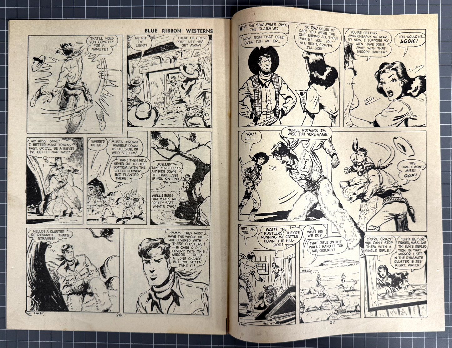 BLUE RIBBON WESTERNS: WESTERN BANDIT TRAILS #5 AUSTRALIAN ROSNOCK COMIC 1950