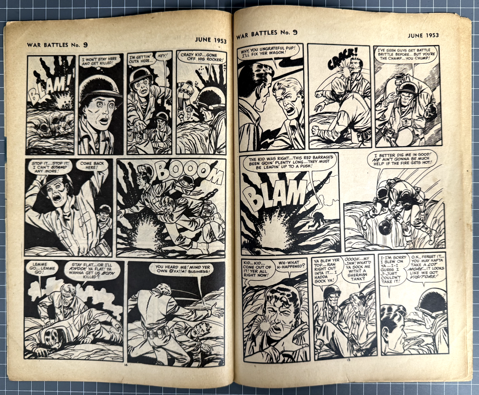 WAR BATTLES #9 RED CIRCLE PRESS AUSTRALIAN PRE-DECIMAL COMIC 1953