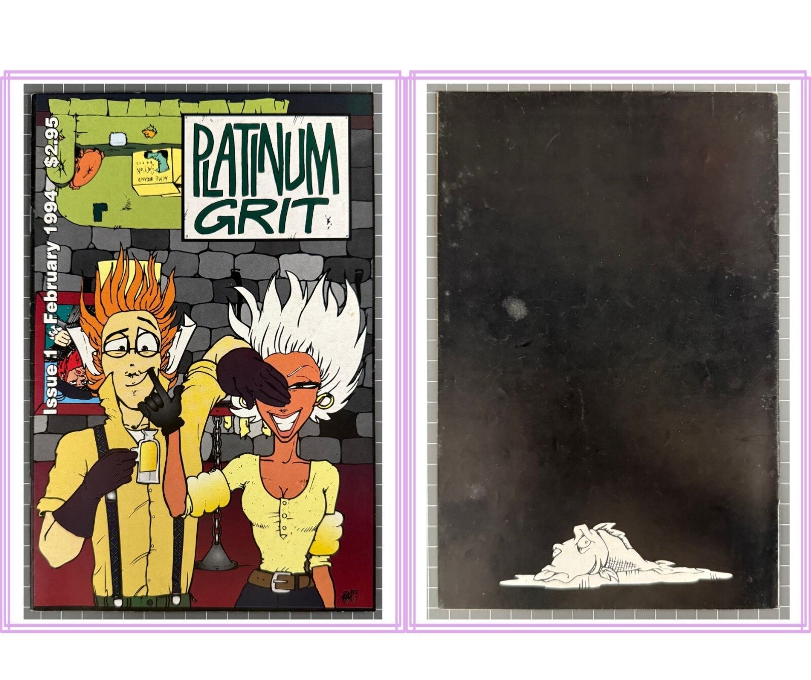 11 x PLATINUM GRIT #1 & 2, #1-10 COMPLETE SET/RUN AUSTRALIAN COMICS 1990's