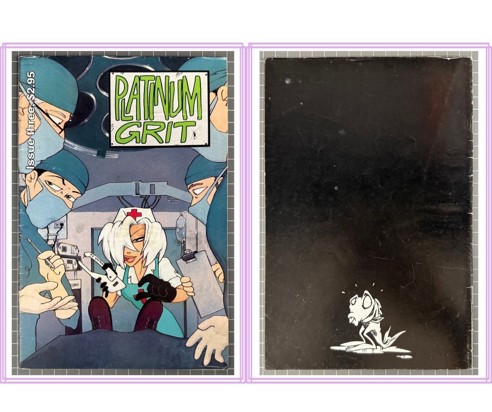 11 x PLATINUM GRIT #1 & 2, #1-10 COMPLETE SET/RUN AUSTRALIAN COMICS 1990's