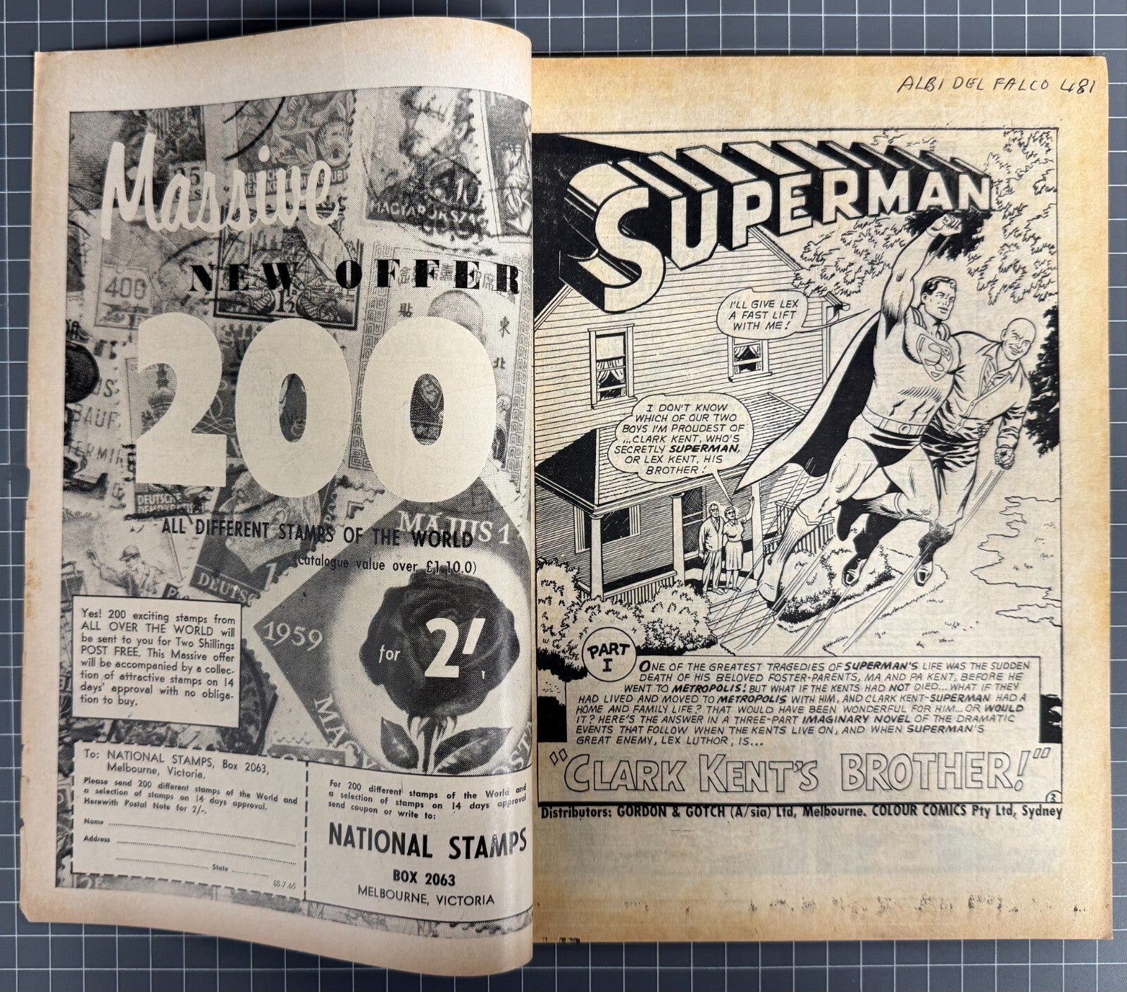 SUPERMAN SUPACOMIC #71 COLOUR COMICS AUSTRALIAN DC PRE-DECIMAL 1965