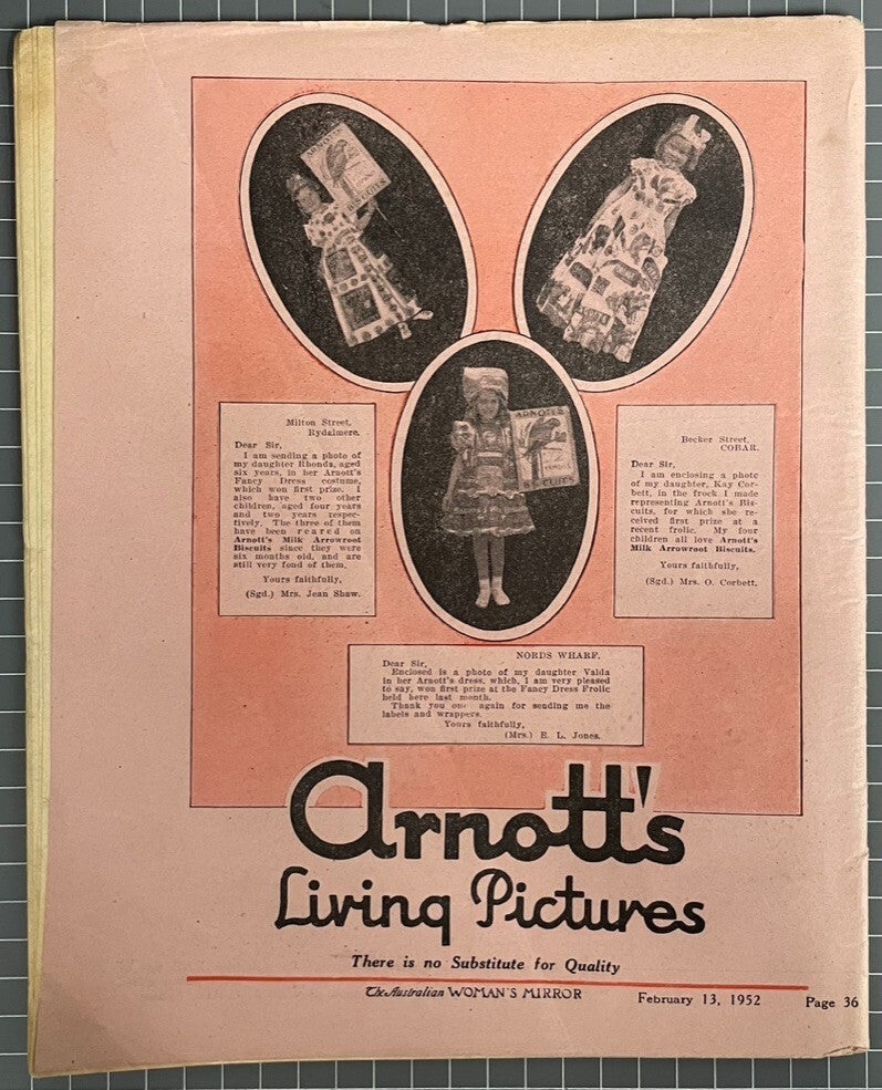 THE AUSTRALIAN WOMAN'S MIRROR VOL. 28 #12 INCLUDES THE PHANTOM COMIC 1952