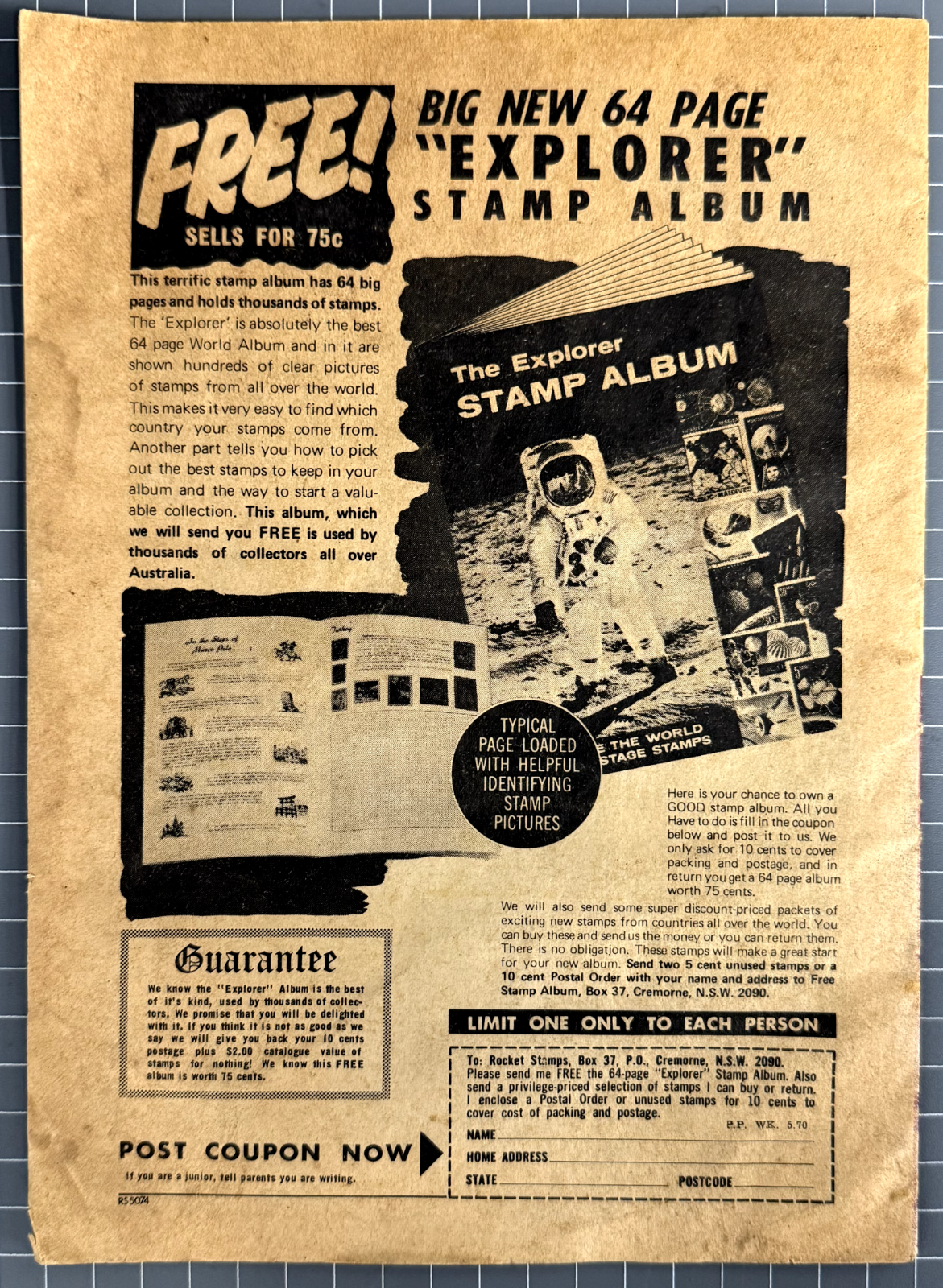 WESTERN KID #22 PAGE PUBLICATIONS AUSTRALIAN WESTERN COMIC 1970