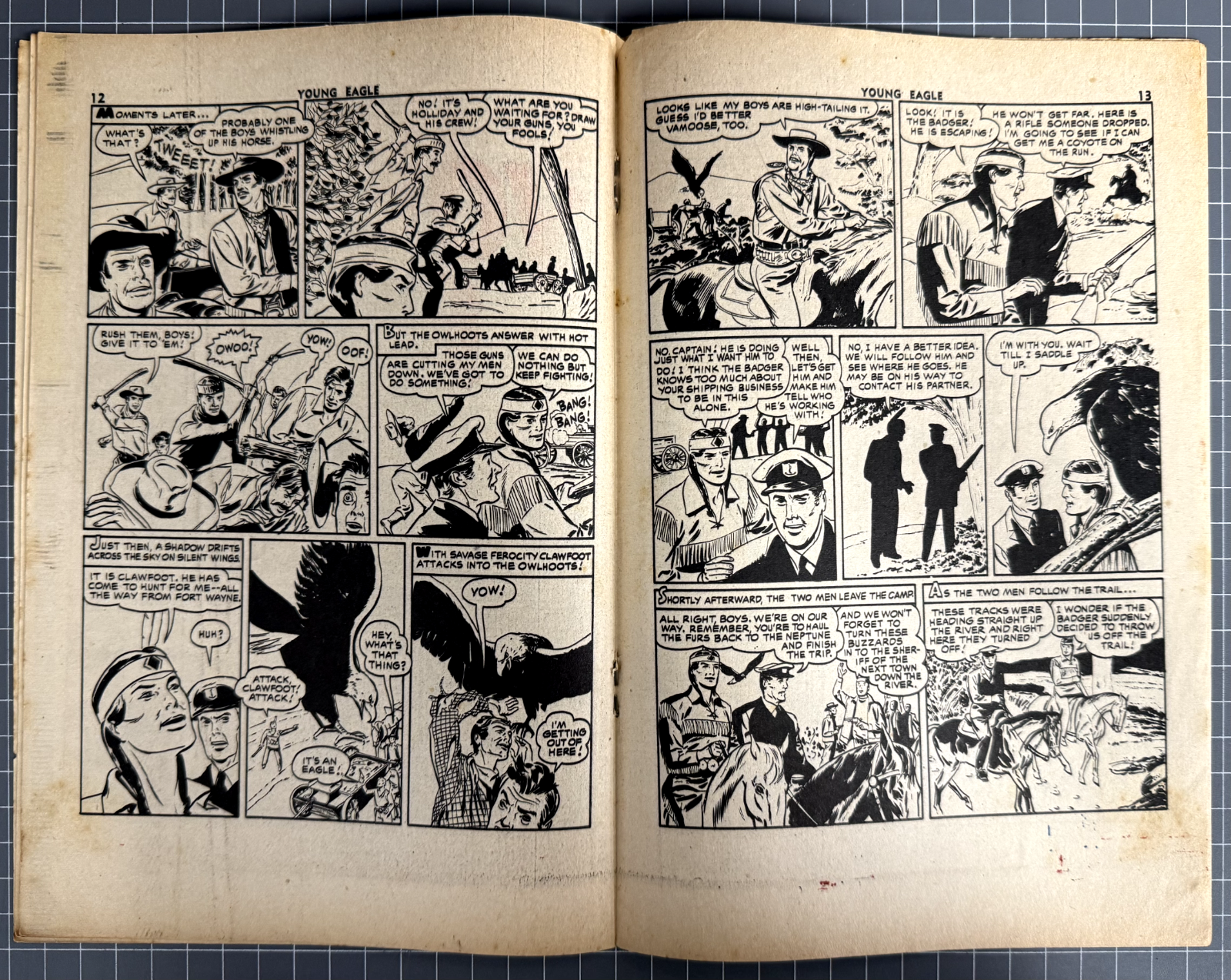 YOUNG EAGLE #4 LARRY CLELAND PUBLICATIONS AUSTRALIAN PRE-DECIMAL COMIC 1953