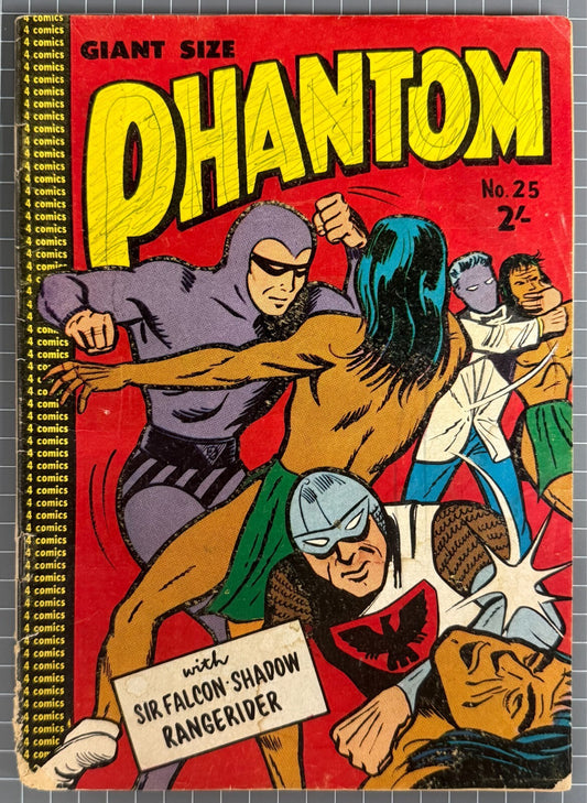 GIANT SIZE PHANTOM #25 *SCARCE* VINTAGE TRICHO AUSTRALIAN COMIC 1961
