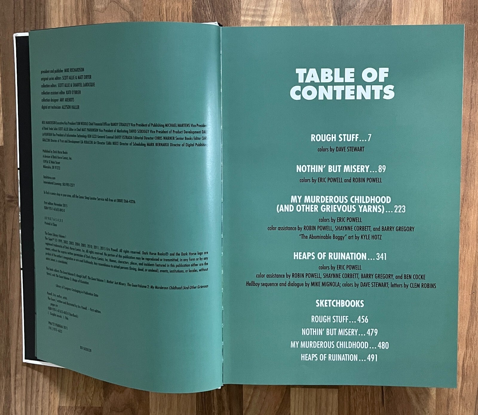 The Goon Library Volume 1 - Eric Powell, Dark Horse, 2015, Hardcover/Dust Jacket