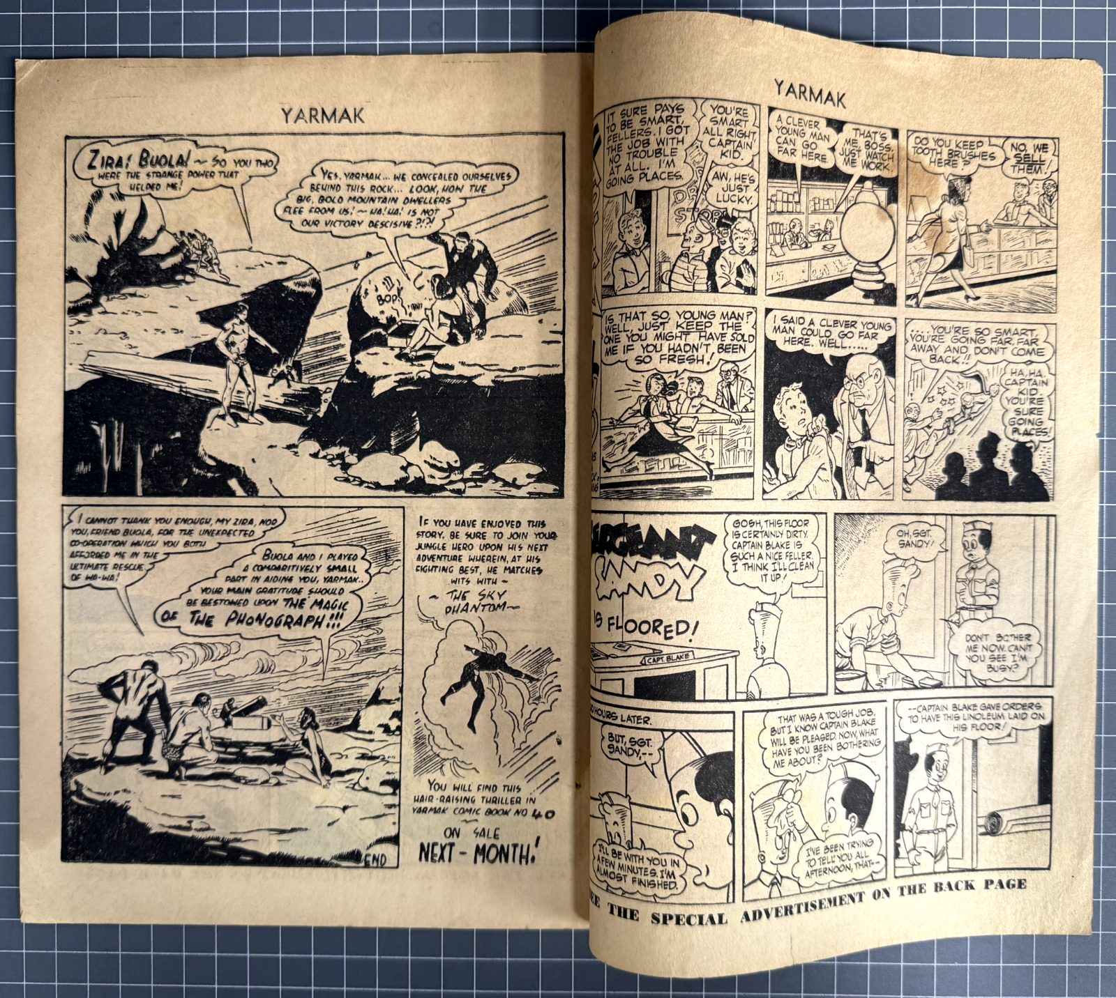 YARMAK JUNGLE KING COMIC #39 YOUNG'S MERCHANDISING AUSTRALIAN PRE-DECIMAL 1953