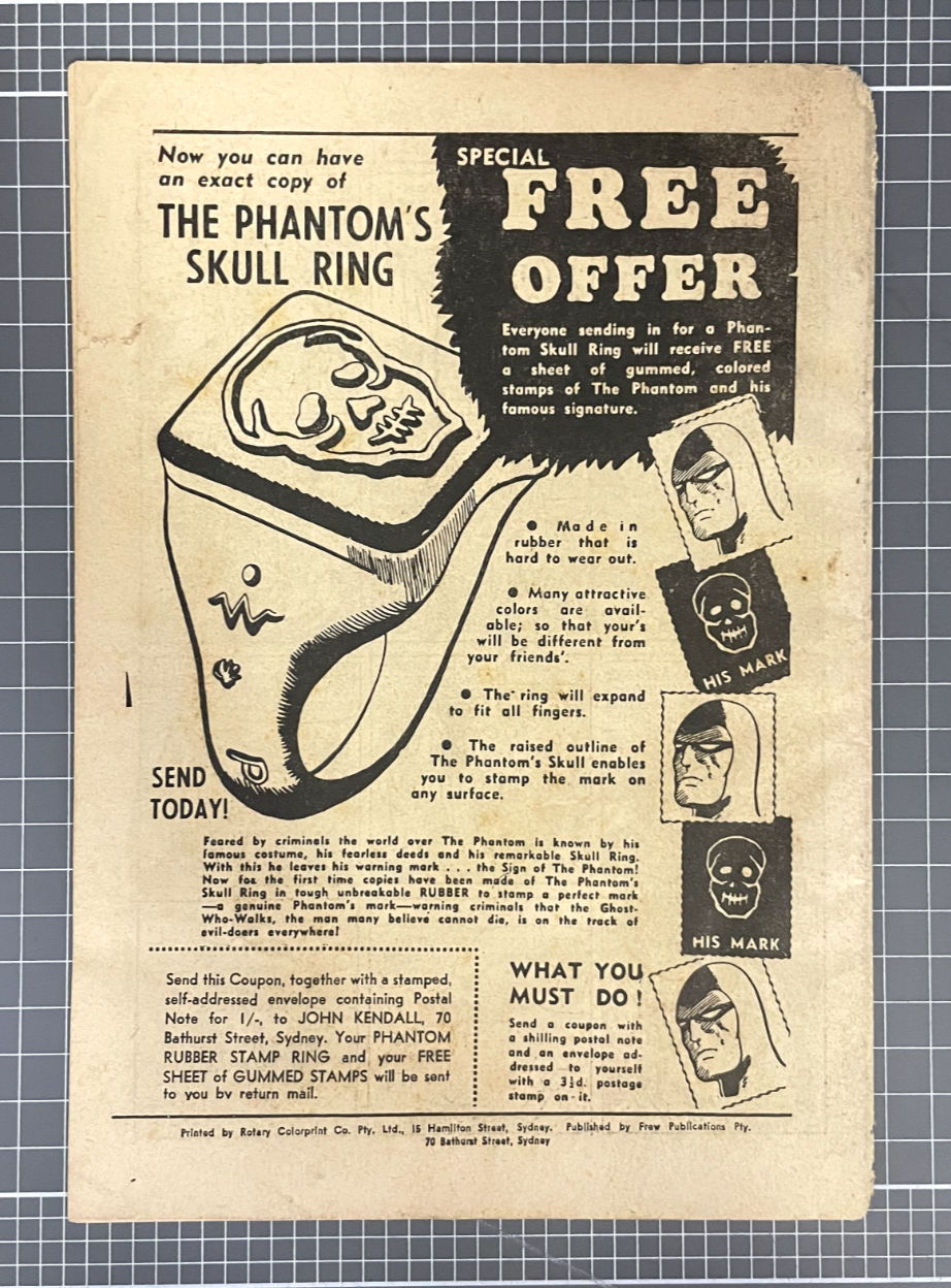 THE PHANTOM #84 FREW PUBLICATIONS *SCARCE* AUSTRALIAN COMIC 1955