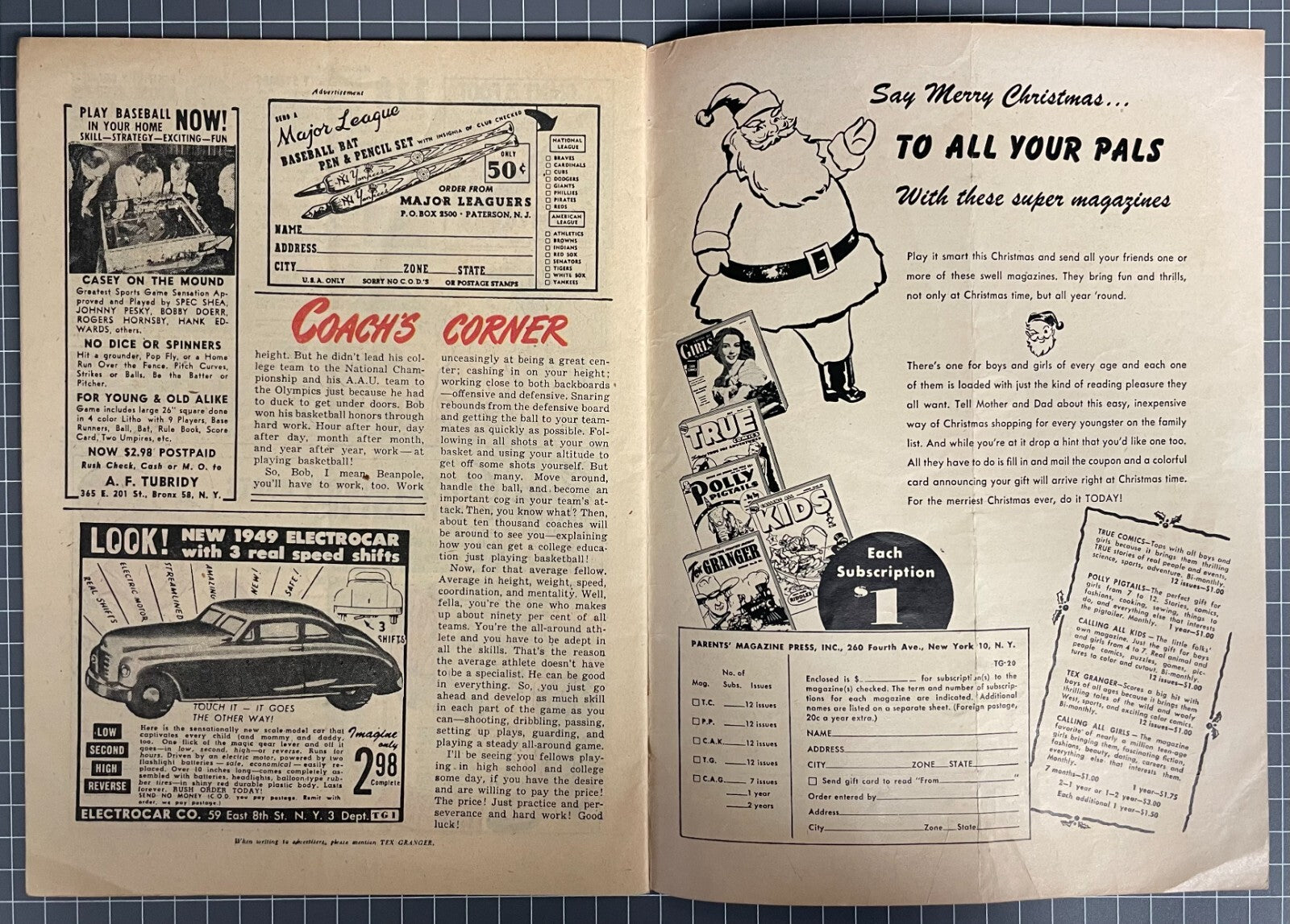 TEX GRANGER ADVENTURE MAGAZINE #20 VINTAGE WESTERN COMIC 1949