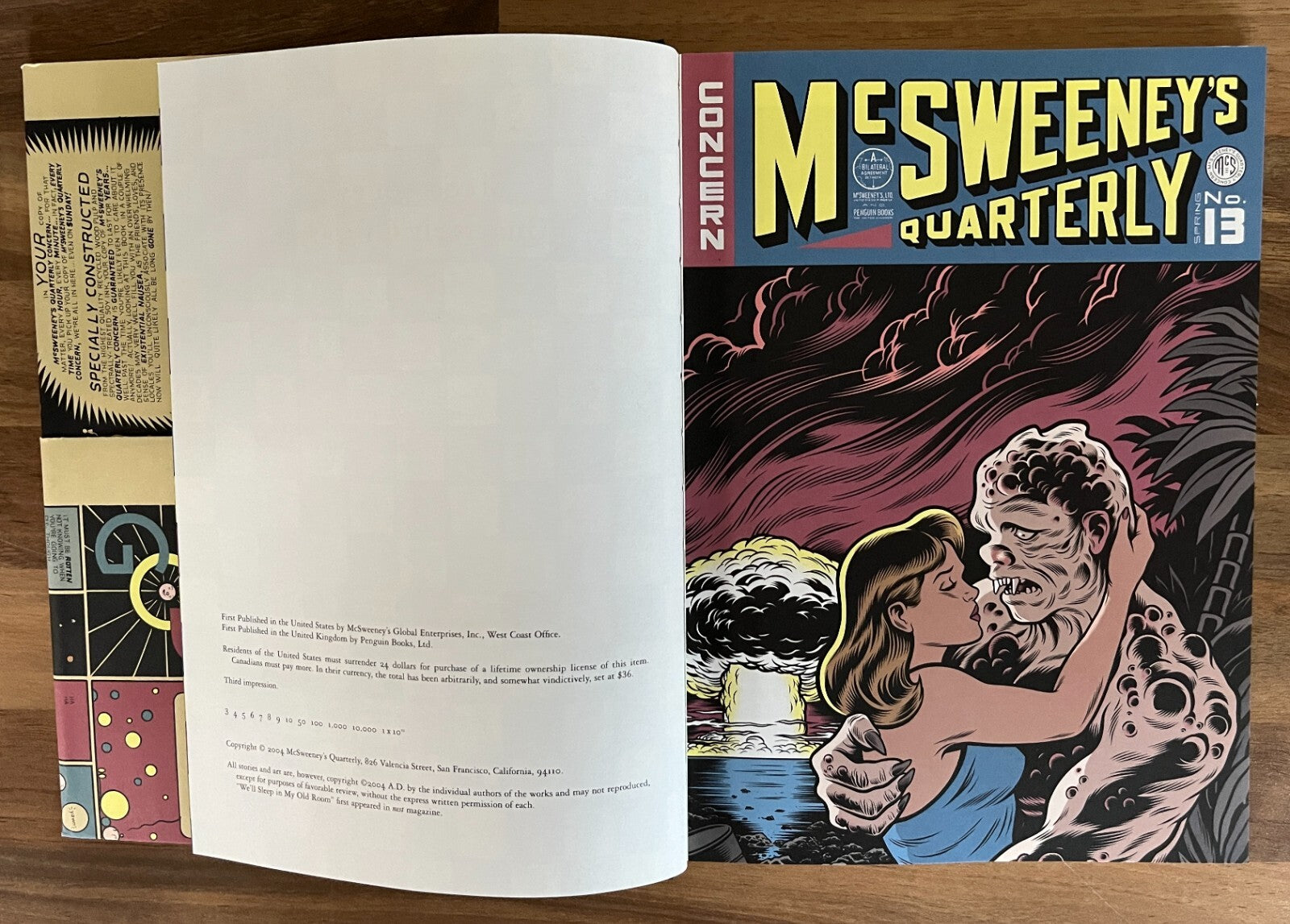 McSweeney's Quarterly Concern Issue Number 13 HC/DJ