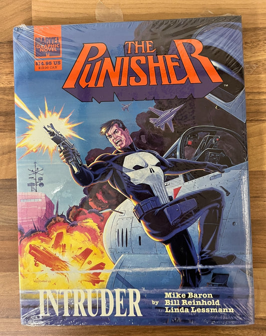 MARVEL GRAPHIC NOVEL: THE PUNISHER in INTRUDER by Mike Baron, Bill Reinhold NEW