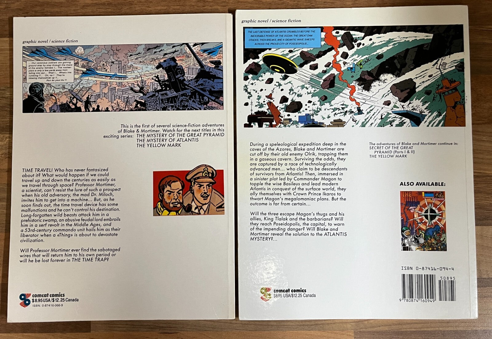 The Adventures of Blake & Mortimer #1-2 Time Trap, Atlantis Mystery  E. Jacobs