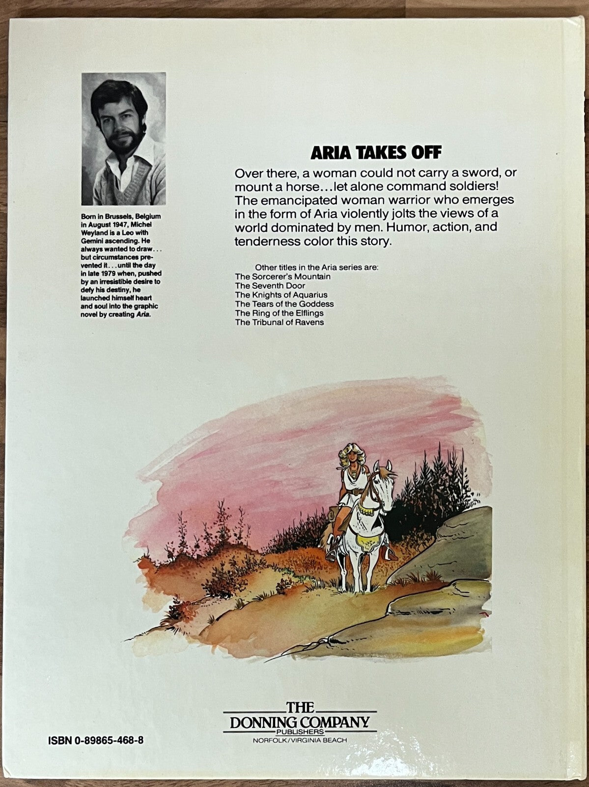 ARIA TAKES OFF #1 BY M. WEYLAND FIRST EDITION 1986 HARDCOVER  STARBLAZE GRAPHICS