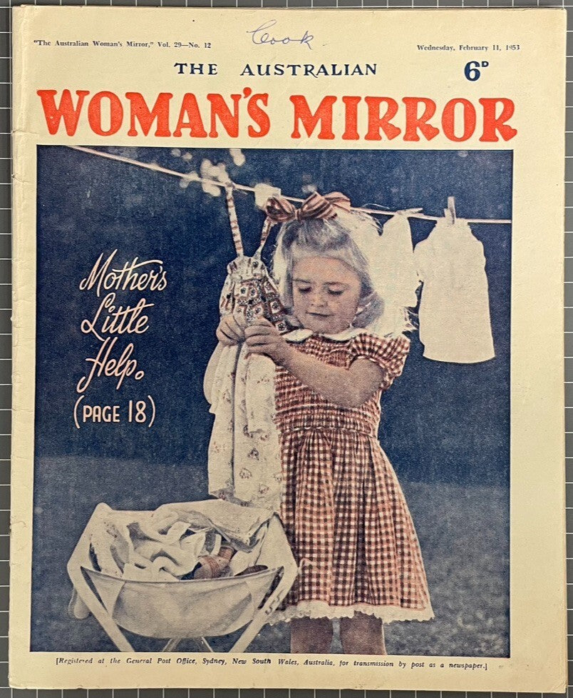 THE AUSTRALIAN WOMAN'S MIRROR VOL. 29 #12 INCLUDES THE PHANTOM COMIC 1953