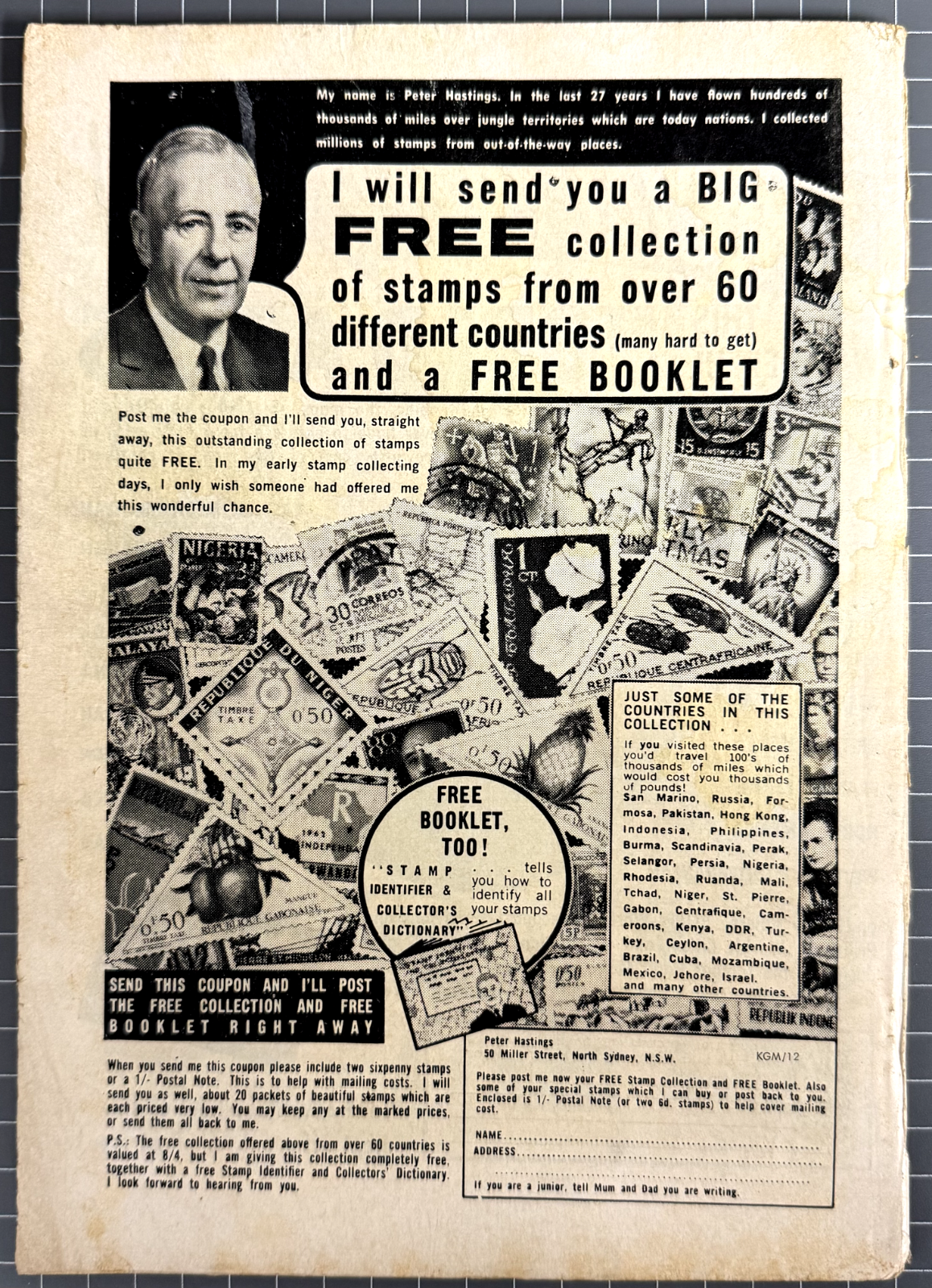 SUPERMAN SUPACOMIC #64 COLOUR COMICS AUSTRALIAN DC PRE-DECIMAL 1964