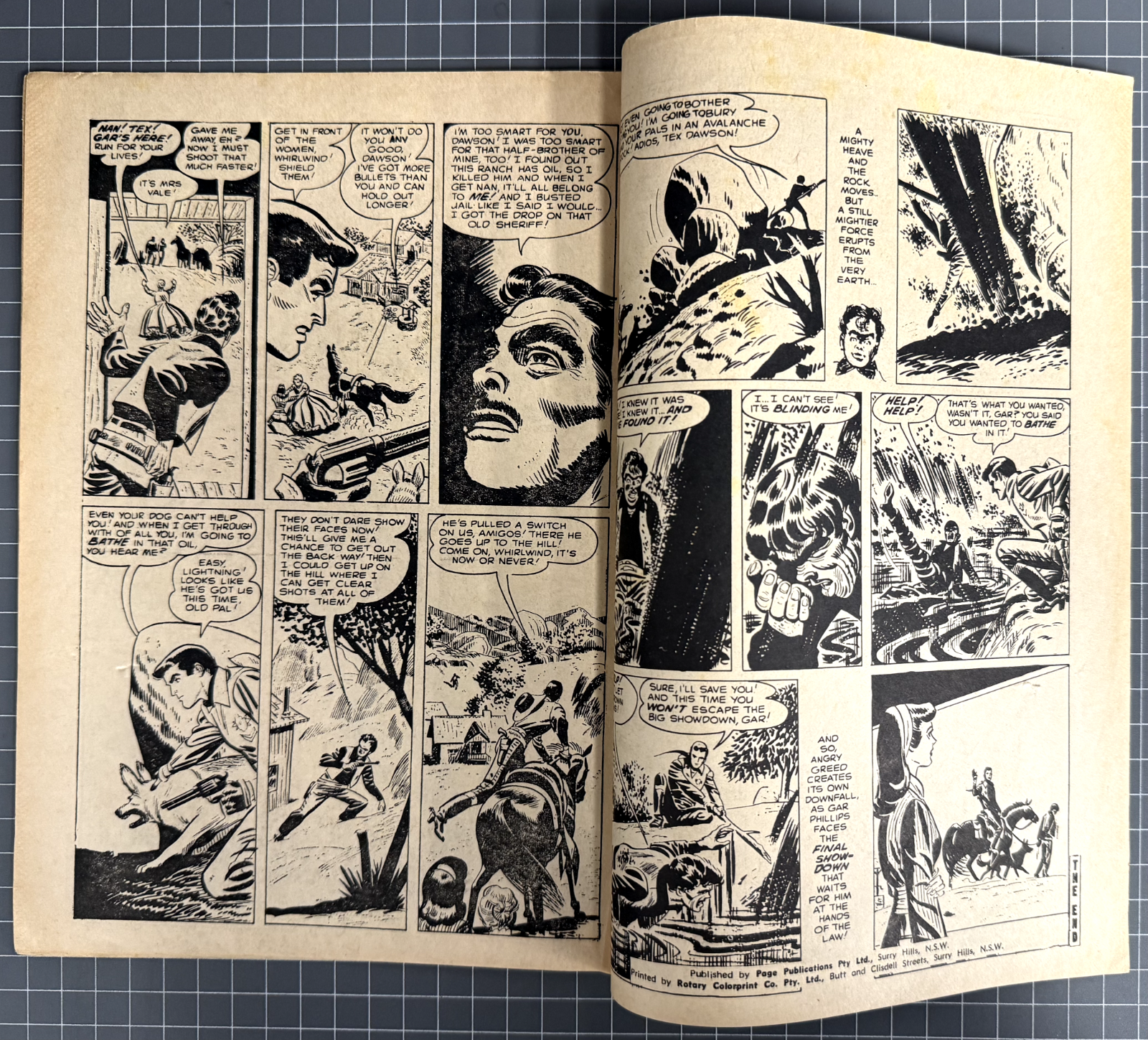 WESTERN KID #23 PAGE PUBLICATIONS AUSTRALIAN WESTERN COMIC 1970