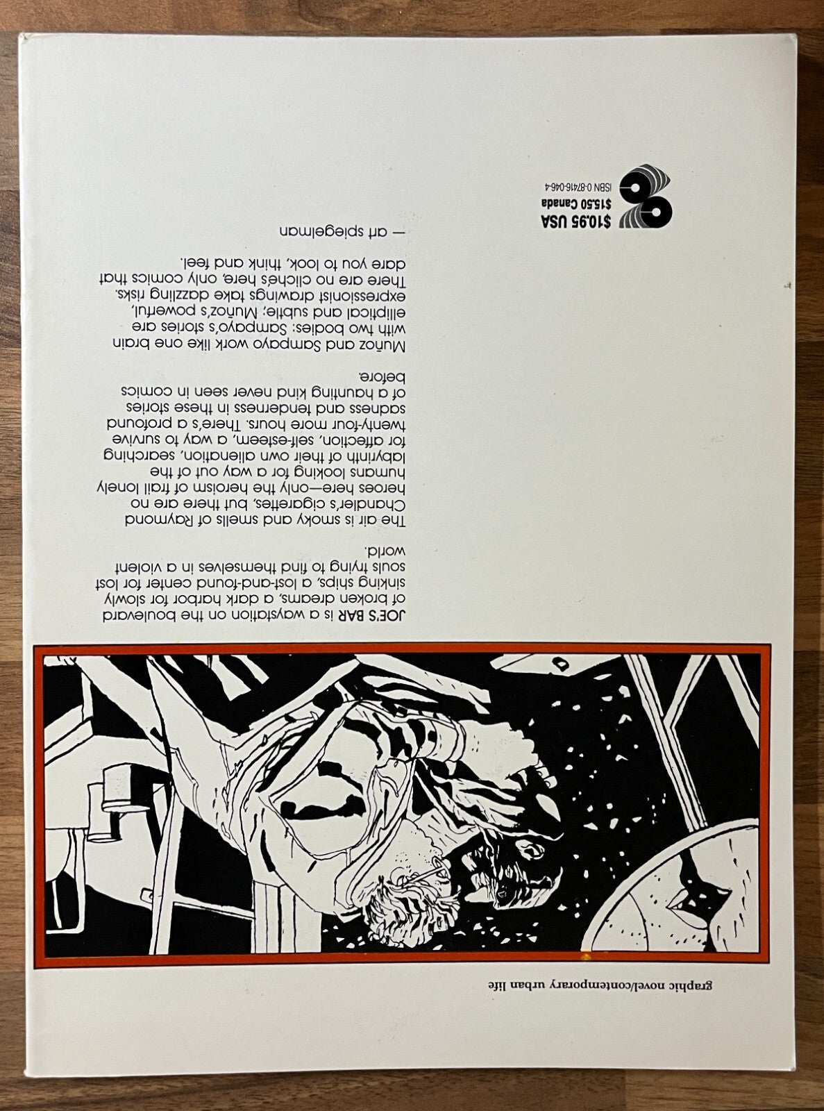 JOE'S BAR by Munoz & Sampayo Graphic Novel, 1987 1st Ed. Catalan Communications