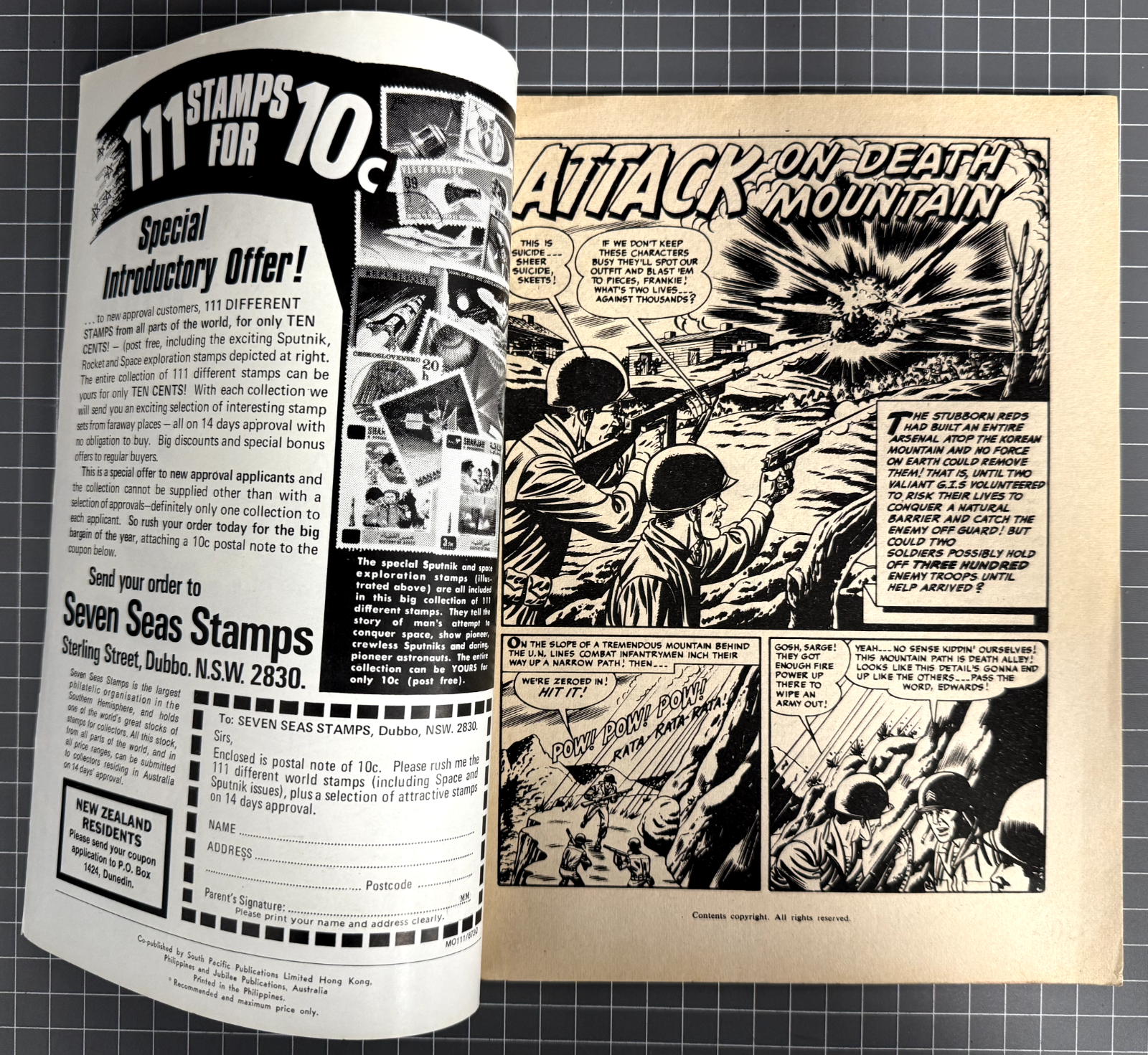 BATTLE STATIONS JUMBO EDITION #45013 JUBILEE PUBLICATIONS AUSTRALIAN COMIC 1975