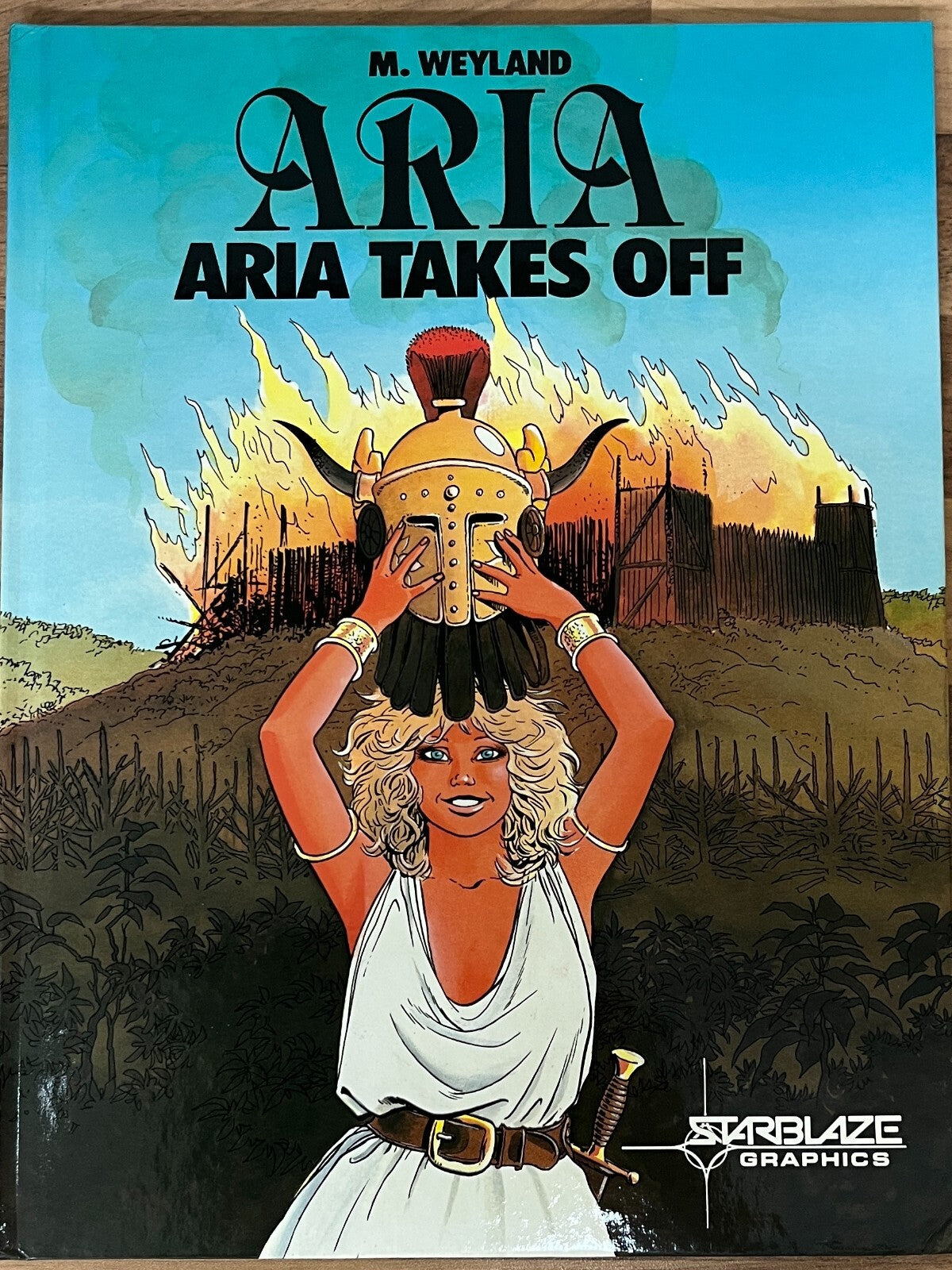ARIA TAKES OFF #1 BY M. WEYLAND FIRST EDITION 1986 HARDCOVER  STARBLAZE GRAPHICS
