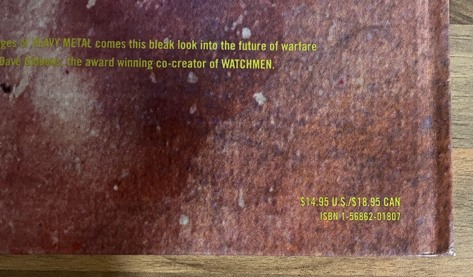 WAR MACHINE DAVE GIBBONS & WILL SIMPSON 1993, 1ST EDITION HARDCOVER + ISBN ERROR