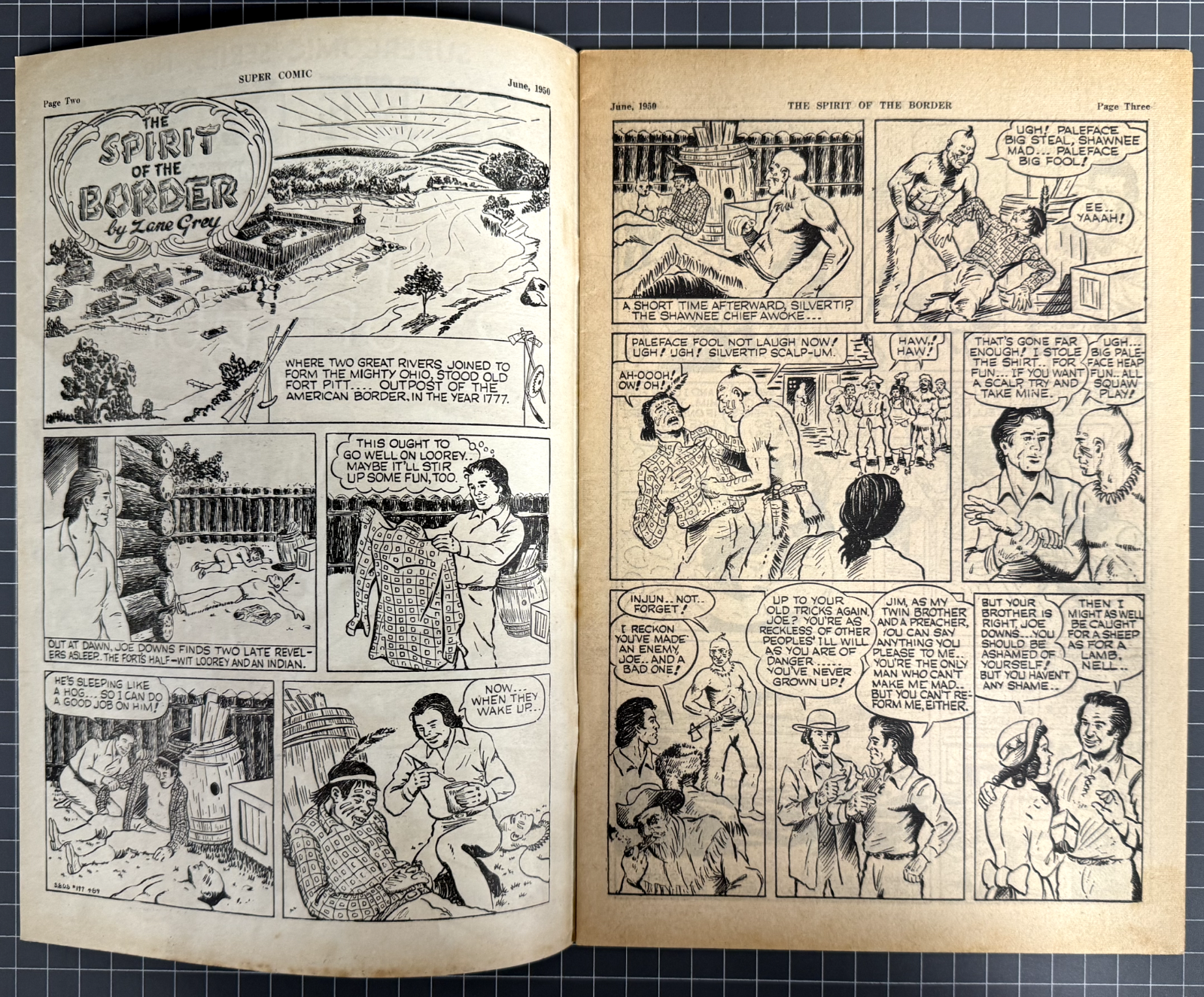 SUPERCOMIC SERIES #28 "ZANE GREY" CONSOLIDATED PRESS AUSTRALIAN PRE-DECIMAL 1950