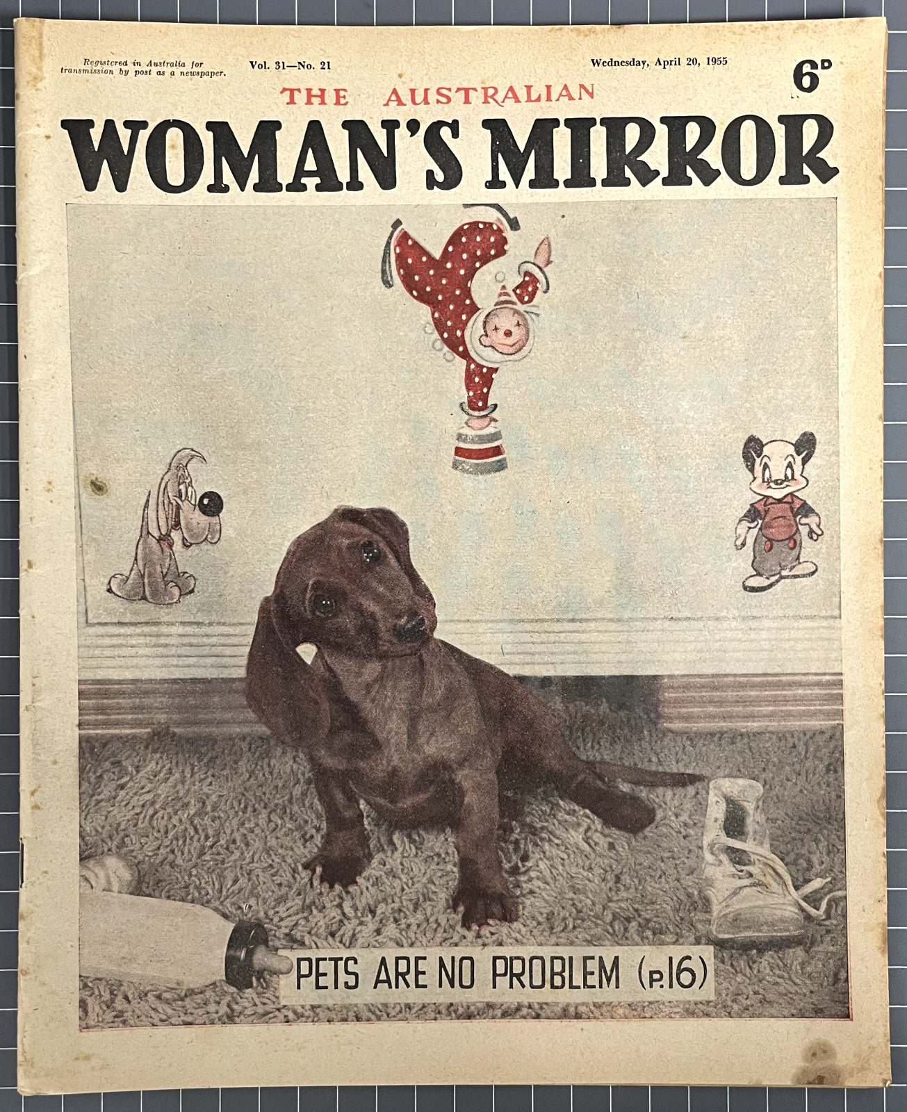 THE AUSTRALIAN WOMAN'S MIRROR VOL. 31 #21 INCLUDES THE PHANTOM COMIC 1955