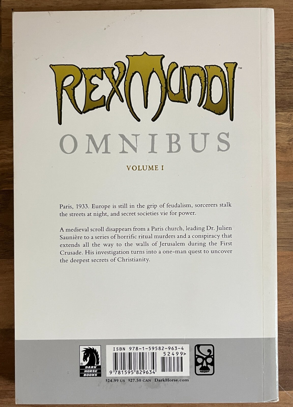 Rex Mundi Omnibus Volume 1 - Nelson & Ferreyra Dark Horse Comics Graphic Novel