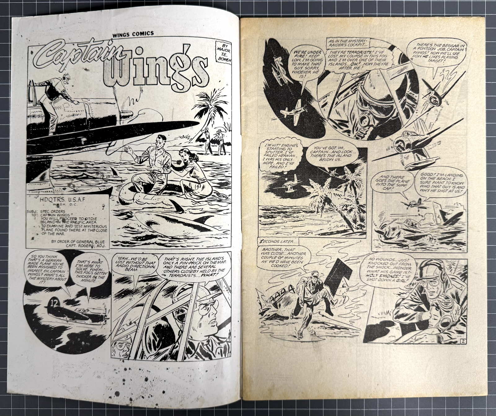 FICTION WINGS COMICS #4 H. JOHN EDWARDS PUBLICATIONS AUSTRALIAN COMIC 1951